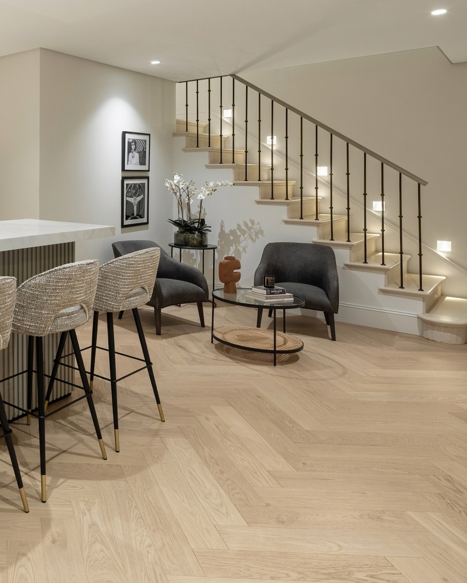 Sàn gỗ Oak herringbone dưới nền sáng ấm dịu.png